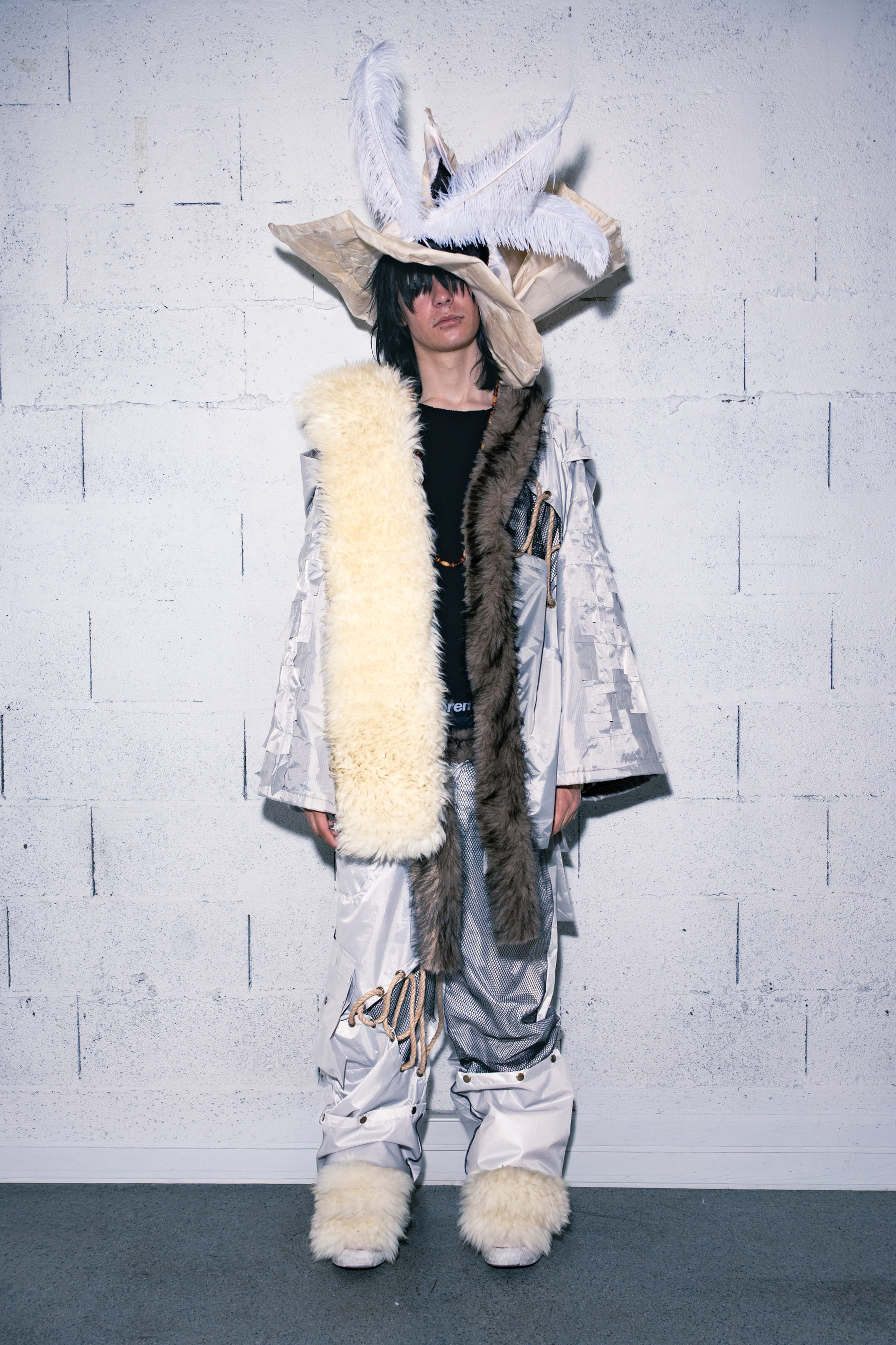BA1 final project kimono, pants and kimono made by Milan, accessories by taf.hunnit, shot by bstn_visuals