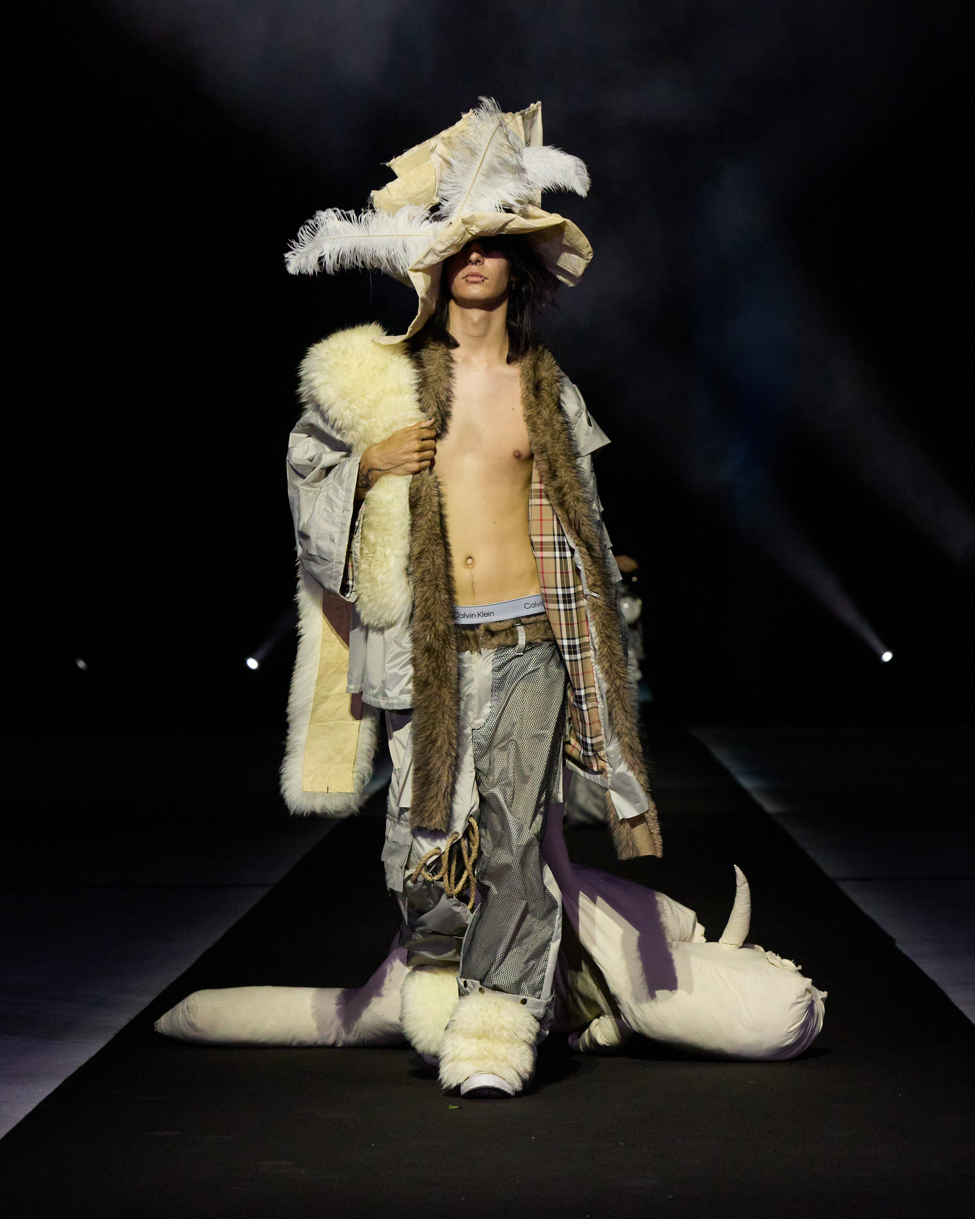 BA1 final project kimono, pants and kimono made by Milan, accessories by taf.hunnit